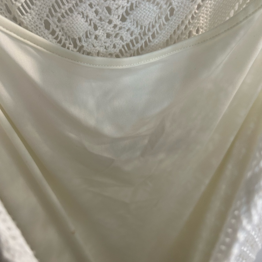 Polo Ralph Lauren white Cotton crochet Knit Pointelle Dress Size XL - Picture 5 of 8